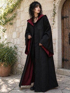 🔥 HP Gryffindor Wizard Cloak / Robe – Whimsy Goth / Witchy Vibe 🔥
